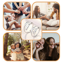 Load image into Gallery viewer, Adjustable Silver Hug Ring