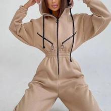 Load image into Gallery viewer, Basic Hooded Jumpsuit
