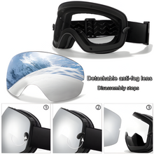 Load image into Gallery viewer, Outdoor Sports Snow Goggles with Anti Fog UV400 Protective Lens