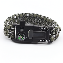 Load image into Gallery viewer, Outdoor Multi-Function Paracord Survival Bracelet with Fire Starter and Emergency Rope