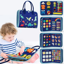 Load image into Gallery viewer, Montessori Busy Board for Toddlers Sensory Activity Learning Toy for Motor Skill Development