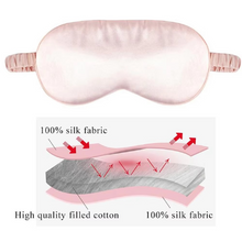 Load image into Gallery viewer, Premium Silk Feel Sleep Eye Mask for Complete Light Blocking and Relaxation