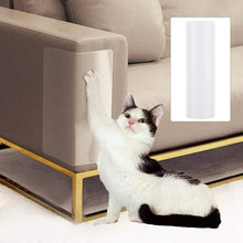 Load image into Gallery viewer, Clear Self Adhesive Furniture Protector Sheet with Scratch Guard for Fabric Upholstery