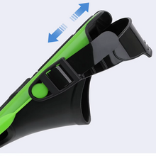 Load image into Gallery viewer, Adjustable Open Heel Snorkeling Fins, Compact Travel Swim Flippers for Snorkeling and Diving