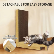 Load image into Gallery viewer, Durable L-Shaped Cat Scratching Post with Claw-Grinding Board