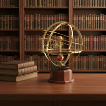 Load image into Gallery viewer, Brass Solar System Display with Nine Precisely Crafted Planets