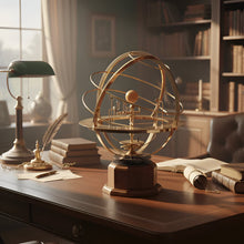 Load image into Gallery viewer, Brass Solar System Display with Nine Precisely Crafted Planets