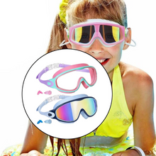 Load image into Gallery viewer, Swimming Goggles - No-Leak Panoramic View Swim Mask for Kids with Nose Clips & Earplugs