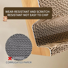 Load image into Gallery viewer, Durable L-Shaped Cat Scratching Post with Claw-Grinding Board