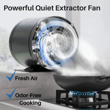 Load image into Gallery viewer, Quiet Bathroom Extractor Fan at 32 dB with ABS Housing in Black or White and 4 Sizes