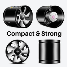 Load image into Gallery viewer, Quiet Bathroom Extractor Fan at 32 dB with ABS Housing in Black or White and 4 Sizes