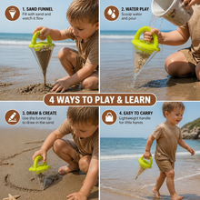 Load image into Gallery viewer, Sand Funnel Toy with Easy Grip Handle for Kids Drawing and Pattern Making