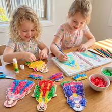 Load image into Gallery viewer, Kids Craft and Coloring Book with Princess Dress Templates