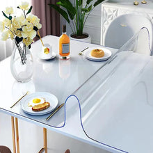 Load image into Gallery viewer, Crystal+ Protective Table Cover - Clear Elegance for Everyday Dining