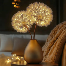 Load image into Gallery viewer, Pair of Glowing Dandelion Branch Lights for Vases, Shelves and Indoor Decor