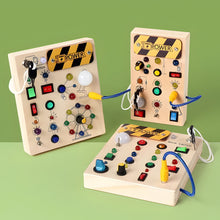 Load image into Gallery viewer, Luminous Wooden Sensory Board for Toddler Motor Skills and Coordination
