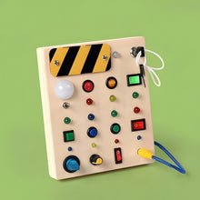 Load image into Gallery viewer, Luminous Wooden Sensory Board for Toddler Motor Skills and Coordination