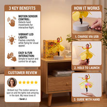 Load image into Gallery viewer, Flying Monkey Toy with Hand Gesture Control and LED Lights