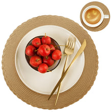 Load image into Gallery viewer, Washable Non-Slip Braided Placemats