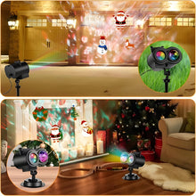 Load image into Gallery viewer, Outdoor Christmas Lights Projector with 16 Holiday Motifs