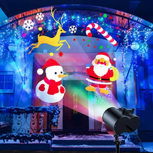 Load image into Gallery viewer, Outdoor Christmas Lights Projector with 16 Holiday Motifs