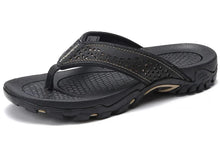 Load image into Gallery viewer, Mens Athletic Flip Flops with Contoured Footbed and Rubber Grip Sole