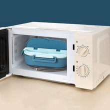 Load image into Gallery viewer, Insulated Stainless Steel Lunch Box with Snap Lock Seal and Divided Compartments