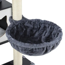 Load image into Gallery viewer, Cat Tree Black and Wood Indoor Climbing Tower