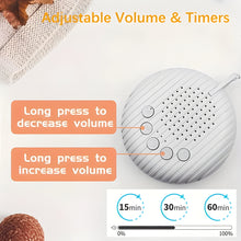 Load image into Gallery viewer, Travel Friendly Noise Machine with 10 Soothing Sleep Sounds