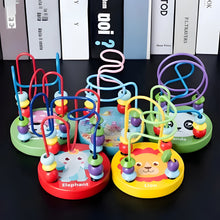 Load image into Gallery viewer, Compact Wooden Bead Roller Coaster for Montessori Play