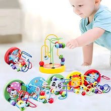 Load image into Gallery viewer, Compact Wooden Bead Roller Coaster for Montessori Play