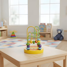 Load image into Gallery viewer, Compact Wooden Bead Roller Coaster for Montessori Play