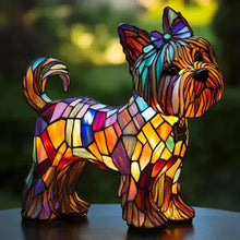 Load image into Gallery viewer, Dog Lover Table Lamp, Tiffany Style Glass Ambient Light