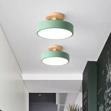 Load image into Gallery viewer, Modern Round LED Ceiling Light, Semi Flush Mount for Bedroom