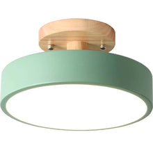 Load image into Gallery viewer, Modern Round LED Ceiling Light, Semi Flush Mount for Bedroom