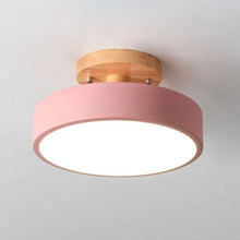 Load image into Gallery viewer, Modern Round LED Ceiling Light, Semi Flush Mount for Bedroom