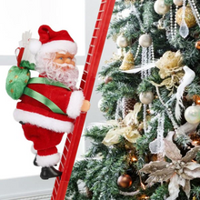 Load image into Gallery viewer, Clever Climbing Santa Ornament 2