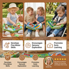 Load image into Gallery viewer, Montessori Touch and Feel Storybook Set with Tactile Pages for Screen Free Learning