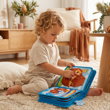 Load image into Gallery viewer, Montessori Touch and Feel Storybook Set with Tactile Pages for Screen Free Learning
