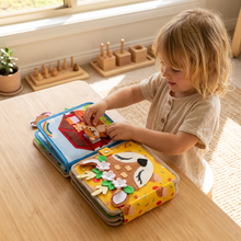 Load image into Gallery viewer, Montessori Touch and Feel Storybook Set with Tactile Pages for Screen Free Learning