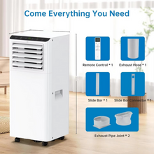 Load image into Gallery viewer, 8000 BTU Portable Air Conditioner with Remote, Dehumidifier & 24-Hour Timer