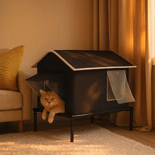 Load image into Gallery viewer, Raised Pet Bed with Stainless Steel Frame and Water-Shedding Fabric for Small to Medium Dogs