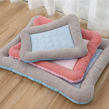 Load image into Gallery viewer, Breathable Pet Cooling Mat with Ice Silk Surface and Dense Edge Stitching for Dogs and Cats