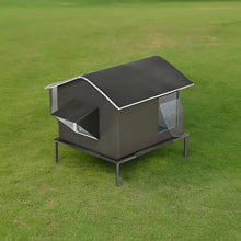 Load image into Gallery viewer, Raised Pet Bed with Stainless Steel Frame and Water-Shedding Fabric for Small to Medium Dogs