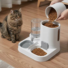 Load image into Gallery viewer, Cat Food Dispenser Automatic Gravity Feeder and Water Bowl