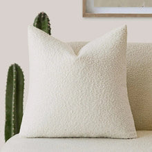 Load image into Gallery viewer, Boucle Fabric Cushion Cover, Modern Square Decorative Pillow Case