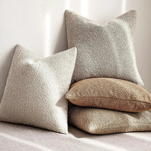 Load image into Gallery viewer, Boucle Fabric Cushion Cover, Modern Square Decorative Pillow Case