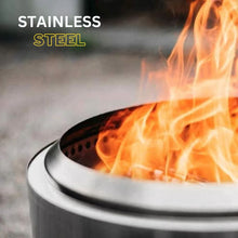 Load image into Gallery viewer, Fire Pit with Circular Airflow and Removable Ash Pan, Portable