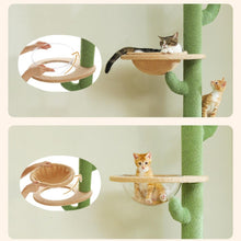 Load image into Gallery viewer, Ceiling Mounted Cat Tree Cactus Design for Indoor Cats
