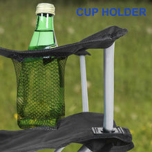 Load image into Gallery viewer, Portable Canopy Lounge Chair with Adjustable Sunshade and Cup Holder
